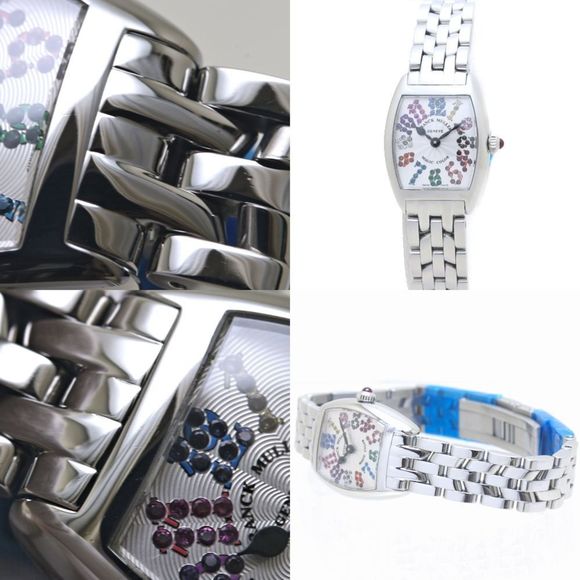 FRANCK MULLER Tono Curvex Magic Color 2252MAGCOLAC Stainless Steel Ladies Wat... - Picture 6 of 10
